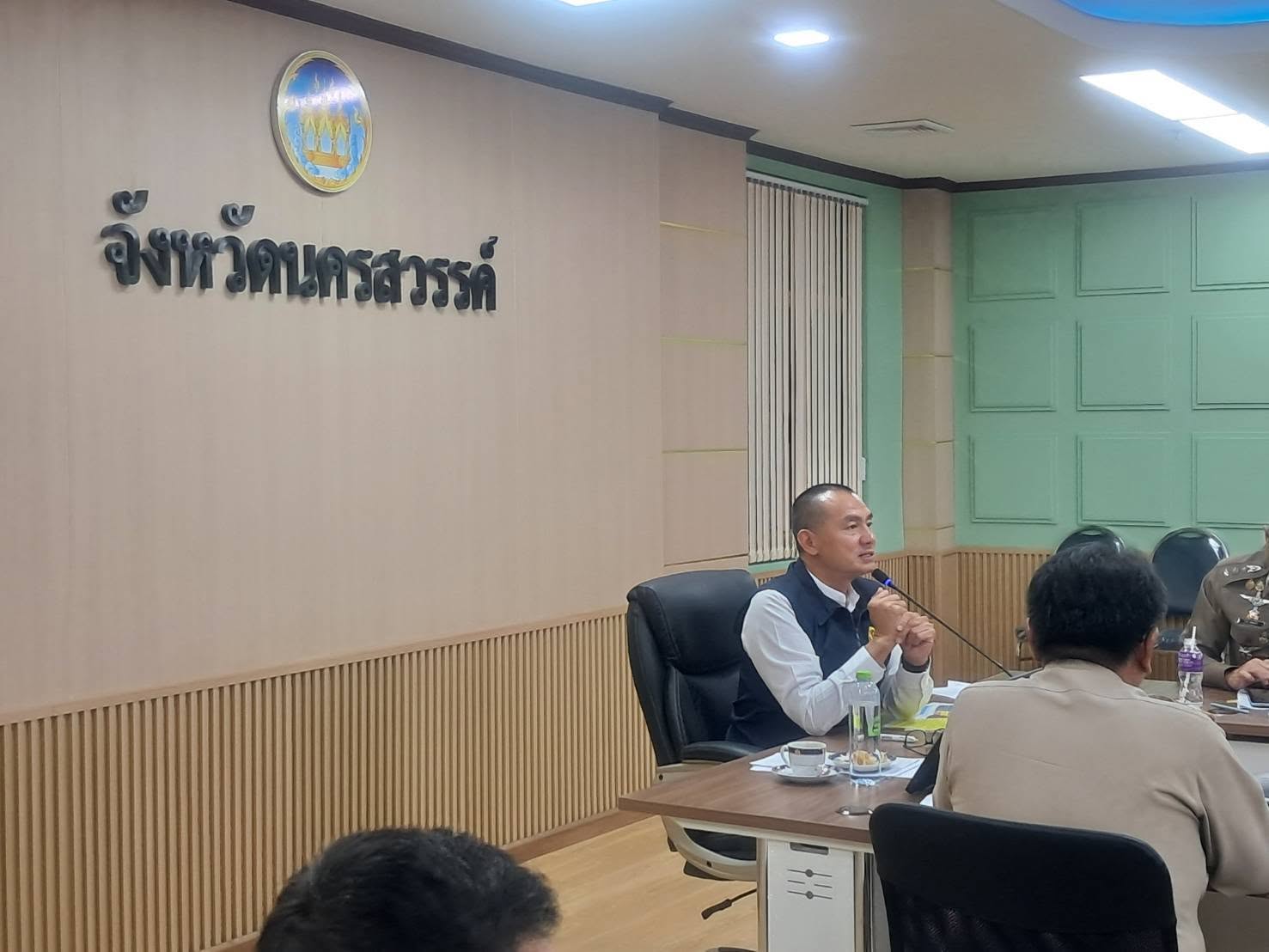 ประชุมคณะกรรมการฝ่ายงานโยธาและสถานที่ ในการจัดพิธี ถวายดอกไม้จันทน์ จังหวัดนครสวรรค์
